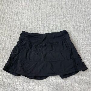 Lululemon black pace rival athletic tennis skirt